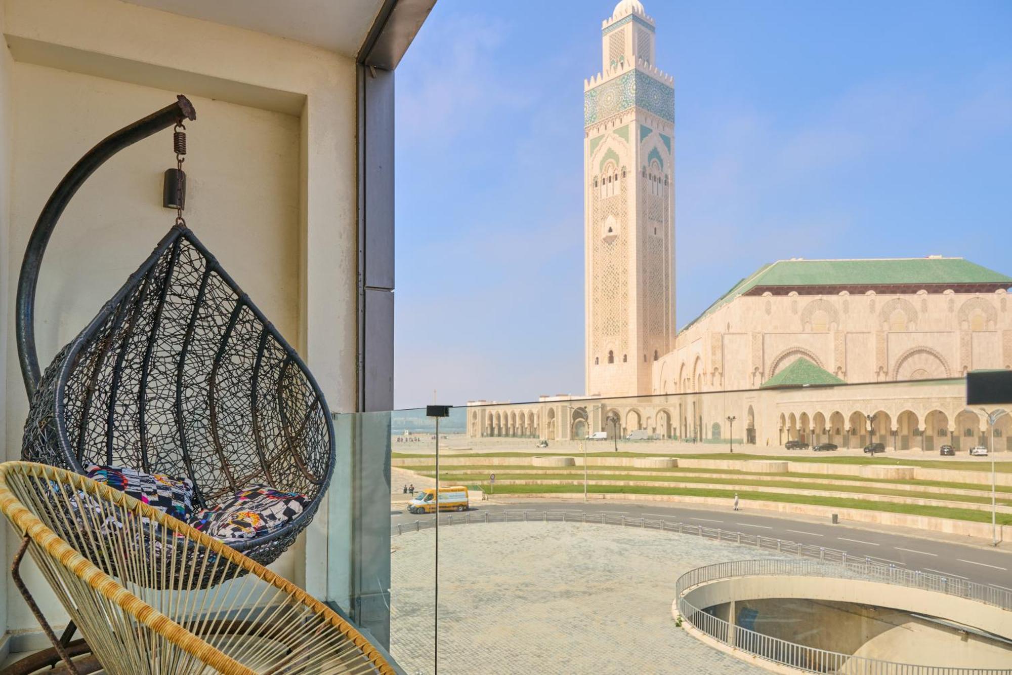 Appartement Sea View-Mosquée Hassan II- By CasaKhemsa  à Casablanca Extérieur photo