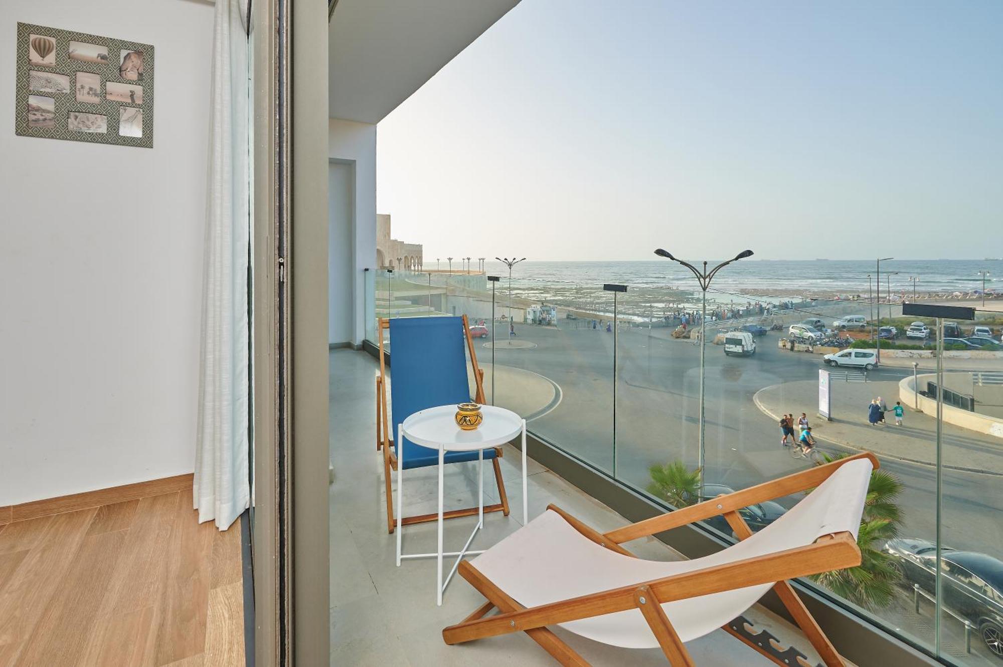 Appartement Sea View-Mosquée Hassan II- By CasaKhemsa  à Casablanca Extérieur photo