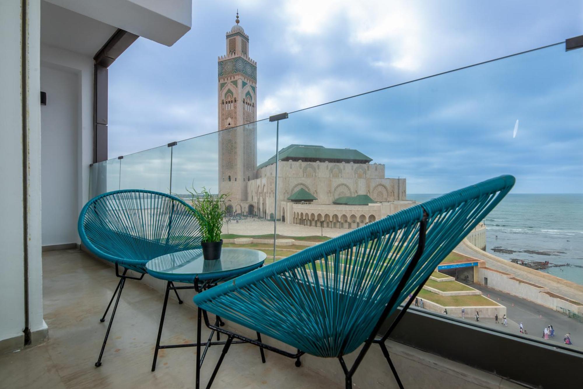 Appartement Sea View-Mosquée Hassan II- By CasaKhemsa  à Casablanca Extérieur photo
